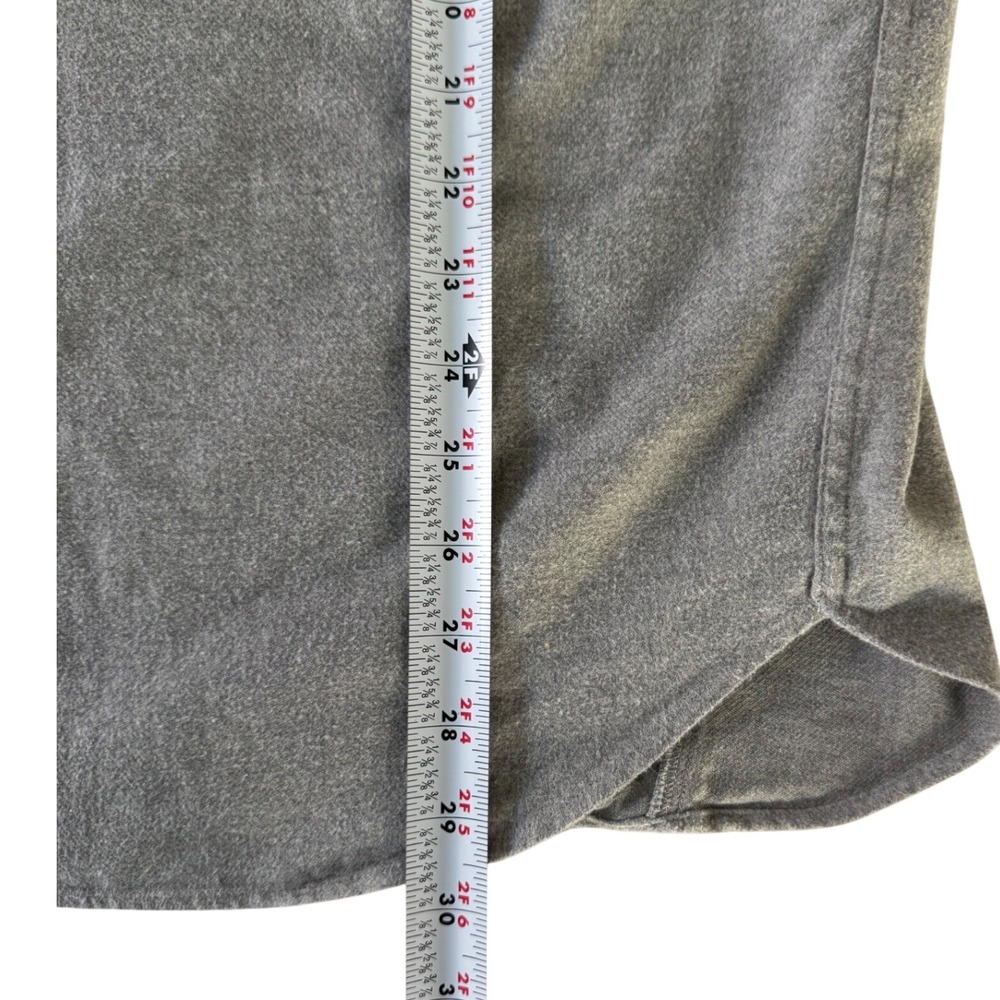 Frank & Eileen McLoghlin Flannel Utility Shirt Jacket Gray Melange XS/S - Picture 6 of 9